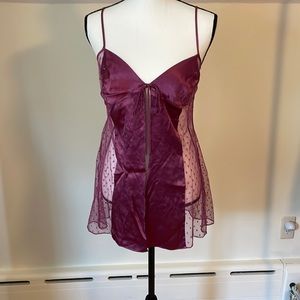 Victoria’s Secret purple nightie with silk and lace
